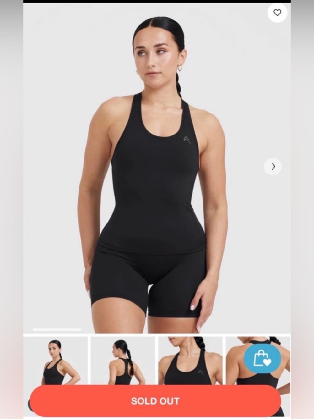 Oner Active Black Racerback Tank Top